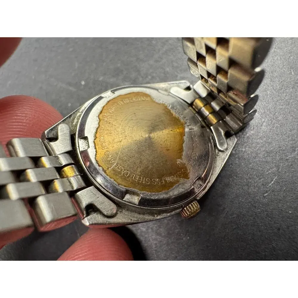 Lady Prevard Ladies Watch Two Tone Bezel Blue Dial 3ATM WR A4206-956-104